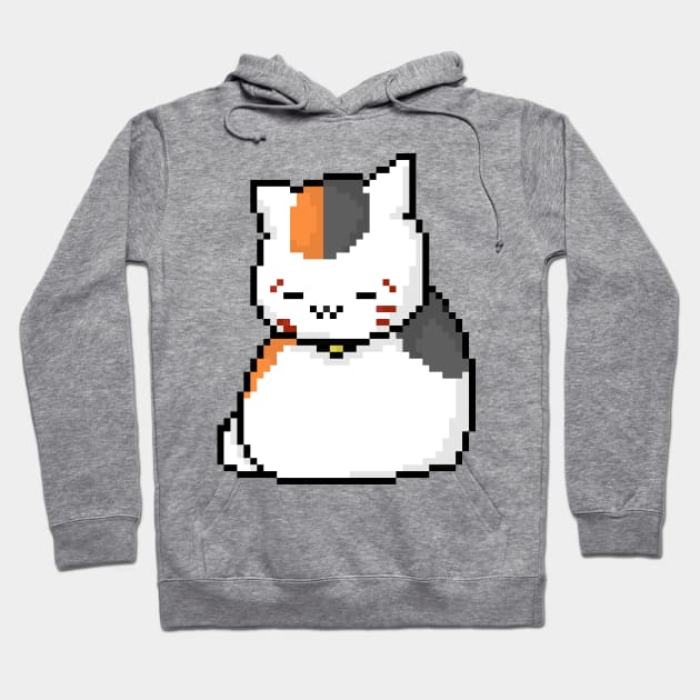 Nyanko-sensei Pixel Art Hoodie by Tatsu_chan